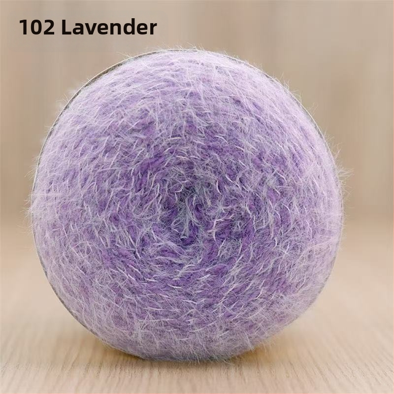 Прежда Magic Ball с пера — градиентна дълга нишка за DIY ръчно плетене, 7s Worsted, единична нишка, групова нишка