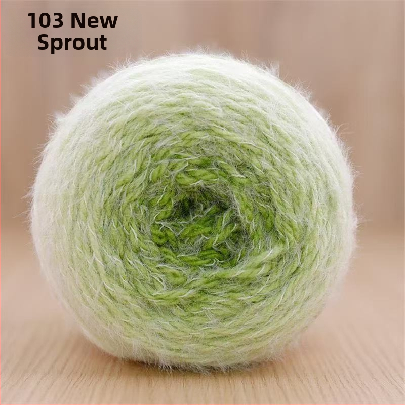 Прежда Magic Ball с пера — градиентна дълга нишка за DIY ръчно плетене, 7s Worsted, единична нишка, групова нишка