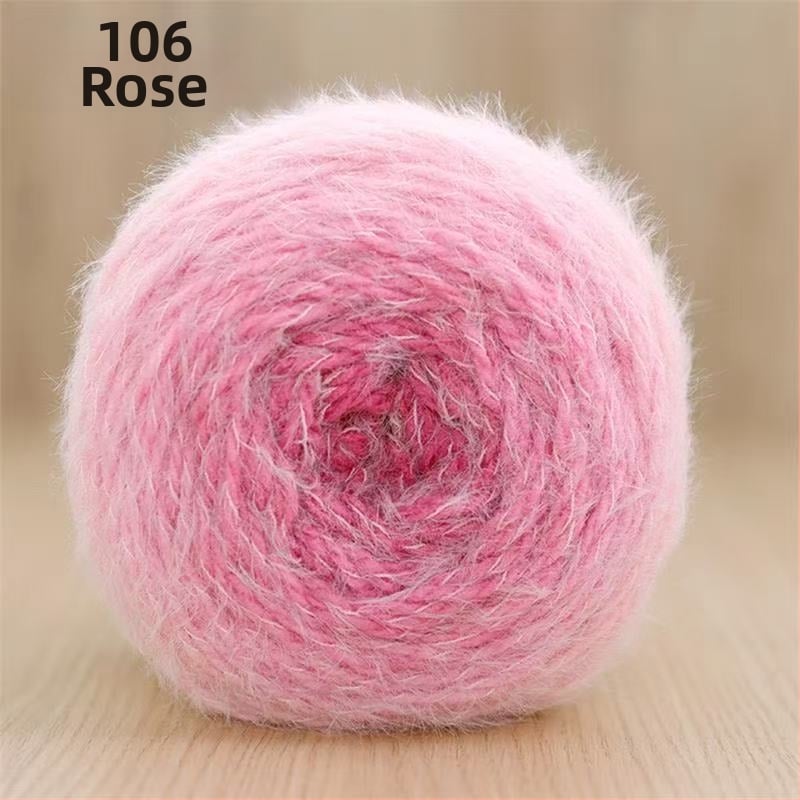 Прежда Magic Ball с пера — градиентна дълга нишка за DIY ръчно плетене, 7s Worsted, единична нишка, групова нишка