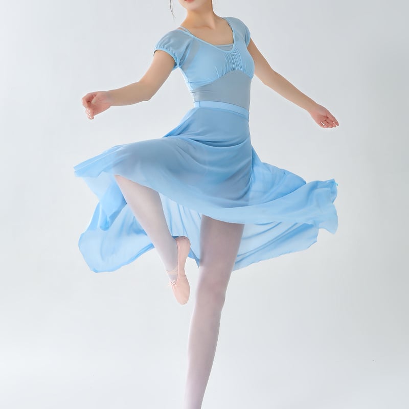 Балетна пола за жени – еластична талия, найлон >95% материя, полу-дълга мрежеста тюл пола за балетни тренировки, без гладене, Пролет 2025