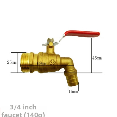 Meďový uhlový kohútik na horúcu vodu so guľovým jadrom a vypúšťacím ventilom, model Water Tsui, telo z meďe, jednorukový dvojitý ovládací systém, 0,6 MPa, 120°C, ručná montáž