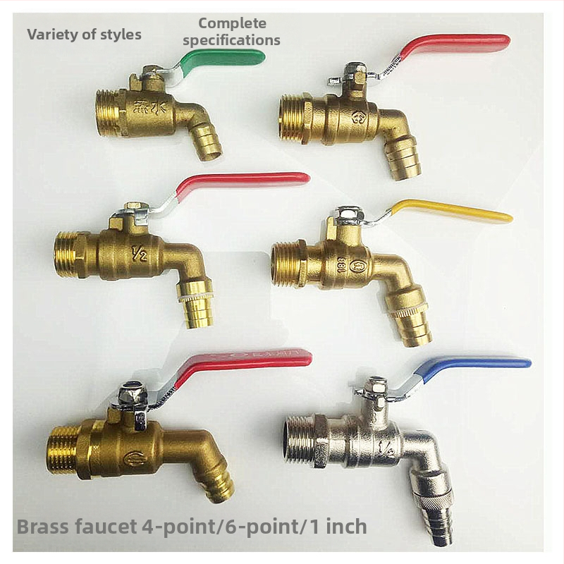 Meďový uhlový kohútik na horúcu vodu so guľovým jadrom a vypúšťacím ventilom, model Water Tsui, telo z meďe, jednorukový dvojitý ovládací systém, 0,6 MPa, 120°C, ručná montáž