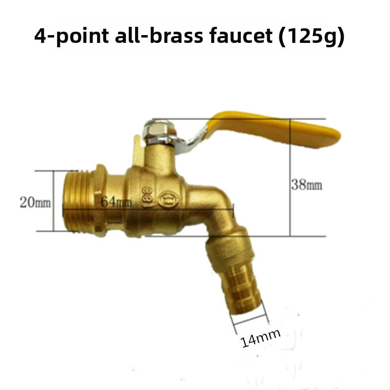 Meďový uhlový kohútik na horúcu vodu so guľovým jadrom a vypúšťacím ventilom, model Water Tsui, telo z meďe, jednorukový dvojitý ovládací systém, 0,6 MPa, 120°C, ručná montáž
