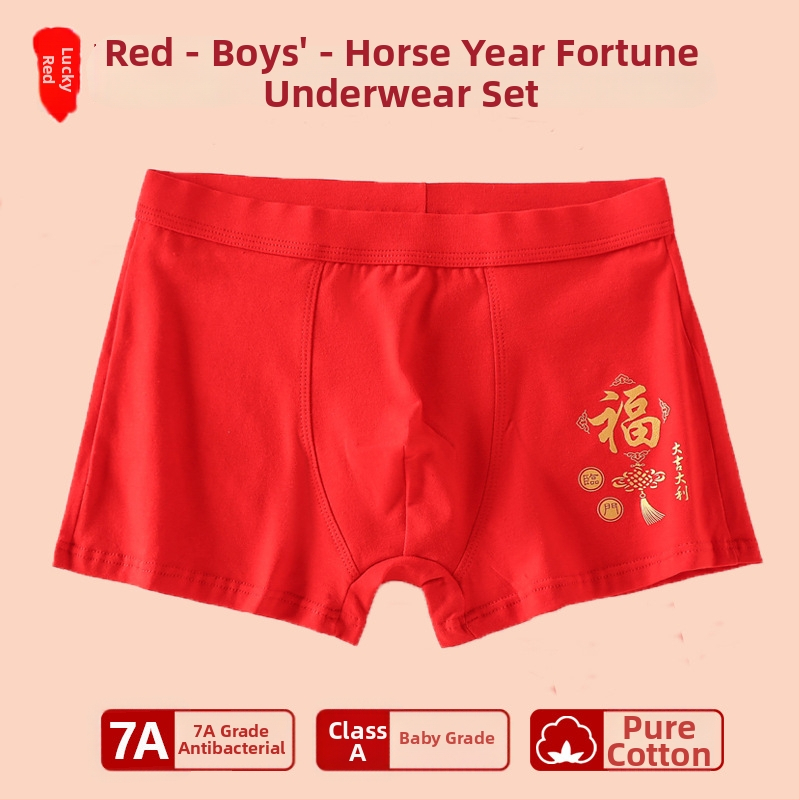 Chiloți pentru băieți, talie medie, 95% bumbac, Clasă de siguranță A, pentru copii mai mari