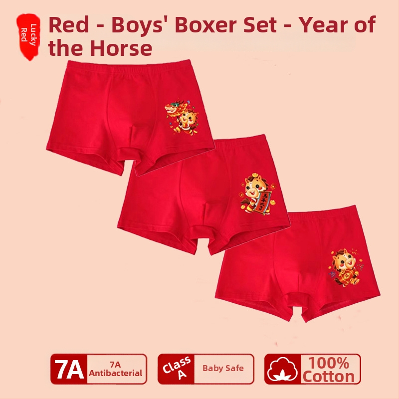 Chiloți pentru băieți, talie medie, 95% bumbac, Clasă de siguranță A, pentru copii mai mari