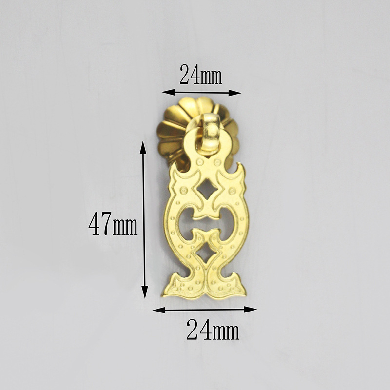 Μπρούντζινη λαβή πόρτας ντουλάπας με μοτίβο σύννεφο-ψάρι, σε στυλ Νέας Κινέζικης, για πόρτες ντουλάπών και συρταριών, μάρκα Happy Bronze