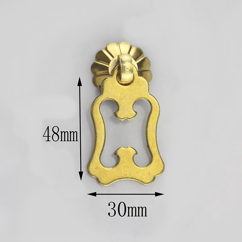 Μπρούντζινη λαβή πόρτας ντουλάπας με μοτίβο σύννεφο-ψάρι, σε στυλ Νέας Κινέζικης, για πόρτες ντουλάπών και συρταριών, μάρκα Happy Bronze