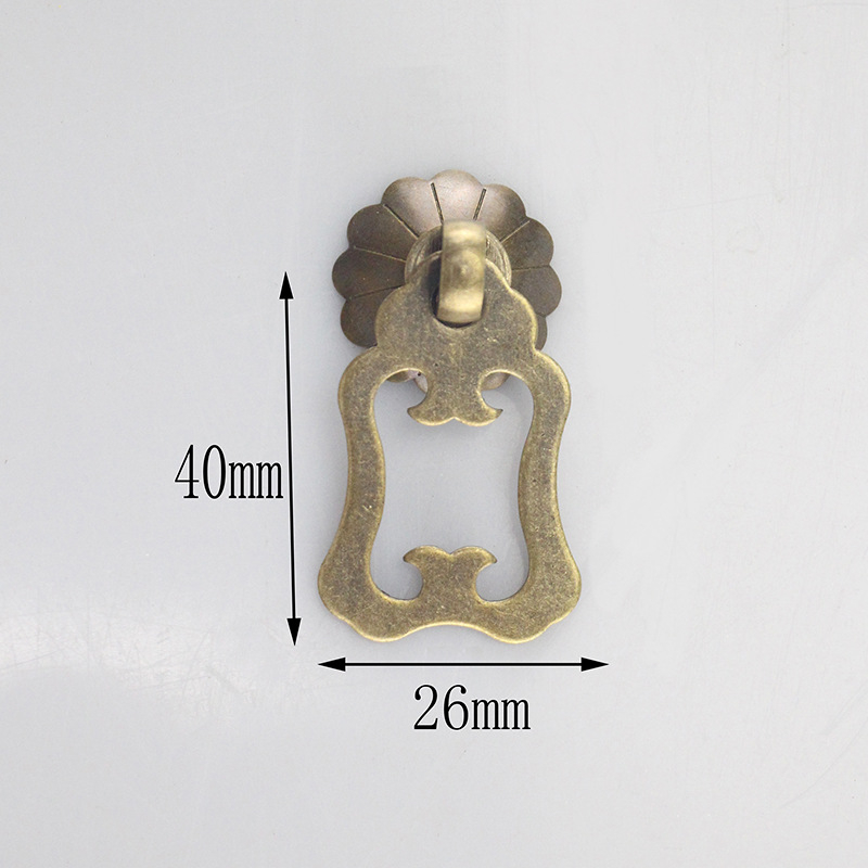 Μπρούντζινη λαβή πόρτας ντουλάπας με μοτίβο σύννεφο-ψάρι, σε στυλ Νέας Κινέζικης, για πόρτες ντουλάπών και συρταριών, μάρκα Happy Bronze