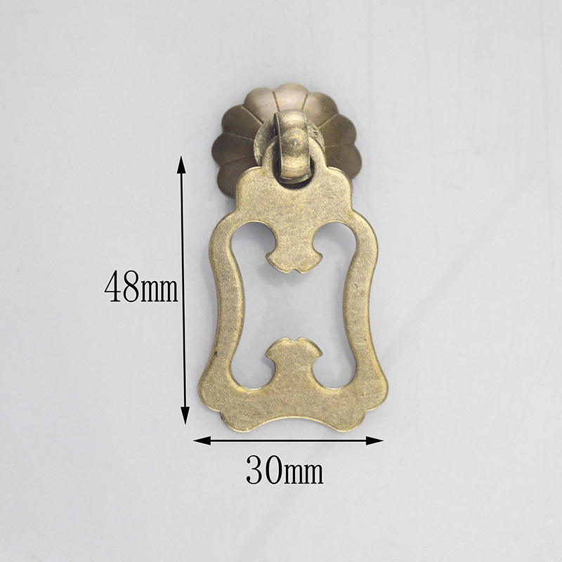 Μπρούντζινη λαβή πόρτας ντουλάπας με μοτίβο σύννεφο-ψάρι, σε στυλ Νέας Κινέζικης, για πόρτες ντουλάπών και συρταριών, μάρκα Happy Bronze