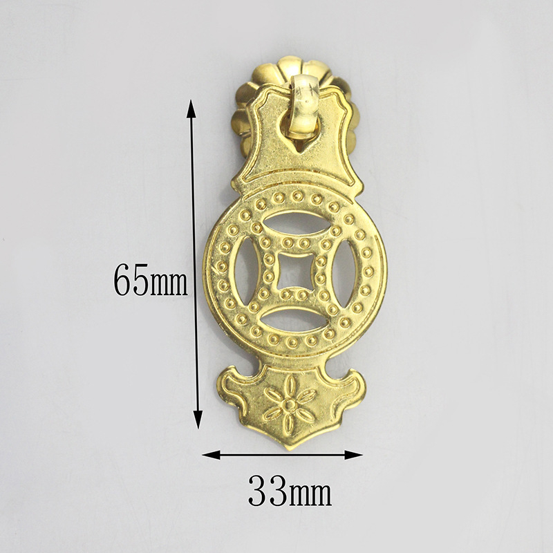 Μπρούντζινη λαβή πόρτας ντουλάπας με μοτίβο σύννεφο-ψάρι, σε στυλ Νέας Κινέζικης, για πόρτες ντουλάπών και συρταριών, μάρκα Happy Bronze