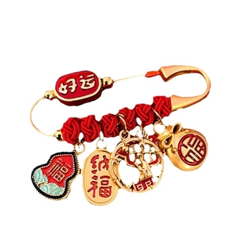 Брошка за бебета и деца - анти-страх аксесоар за безопасни разходки, унисекс, зодия Дракон, смесени материали, зима 2023