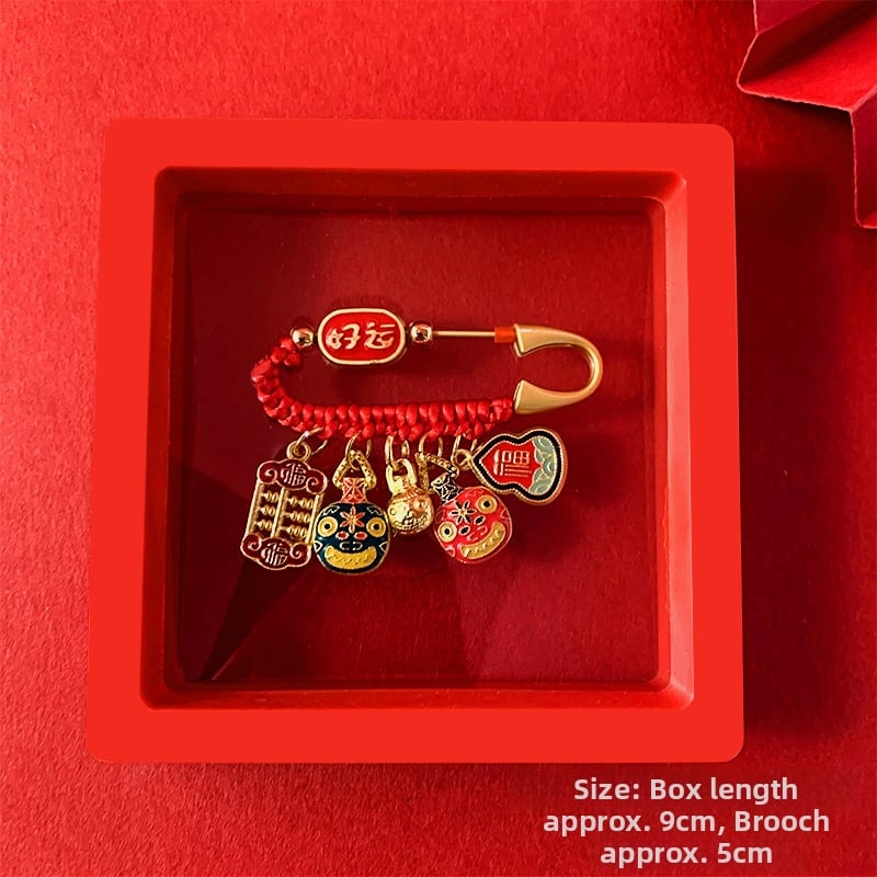 Брошка за бебета и деца - анти-страх аксесоар за безопасни разходки, унисекс, зодия Дракон, смесени материали, зима 2023