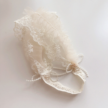 Κοριτσίστικος κεφαλόδεσμος με κορεατικό στυλ, γαλλικό ρετρό αγροτικό δαντελωτό ευρύ σχέδιο με λουλουδάκια (Στυλ: κορεατικό; Υλικό: ύφασμα; Συσκευασία: ανεξάρτητη; Προσαρμογή: διαθέσιμη; Δώρα: γάμος, ανάμνηση ταξιδιού, εταιρικά δώρα, άλλα)