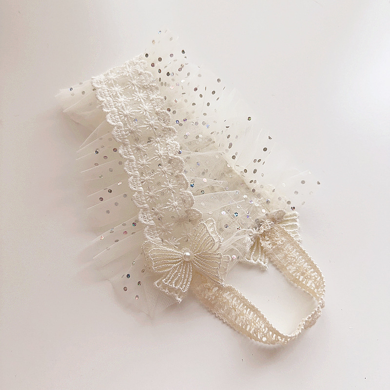 Κοριτσίστικος κεφαλόδεσμος με κορεατικό στυλ, γαλλικό ρετρό αγροτικό δαντελωτό ευρύ σχέδιο με λουλουδάκια (Στυλ: κορεατικό; Υλικό: ύφασμα; Συσκευασία: ανεξάρτητη; Προσαρμογή: διαθέσιμη; Δώρα: γάμος, ανάμνηση ταξιδιού, εταιρικά δώρα, άλλα)