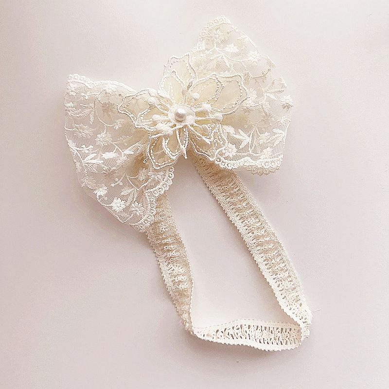 Κοριτσίστικος κεφαλόδεσμος με κορεατικό στυλ, γαλλικό ρετρό αγροτικό δαντελωτό ευρύ σχέδιο με λουλουδάκια (Στυλ: κορεατικό; Υλικό: ύφασμα; Συσκευασία: ανεξάρτητη; Προσαρμογή: διαθέσιμη; Δώρα: γάμος, ανάμνηση ταξιδιού, εταιρικά δώρα, άλλα)