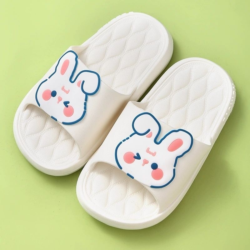 Детски еднократни сгъваеми чехли за хотел и пътуване, леки и тънки, за деца 1–3 години, PVC горна част и PVC подметка, стил карикатура, лято