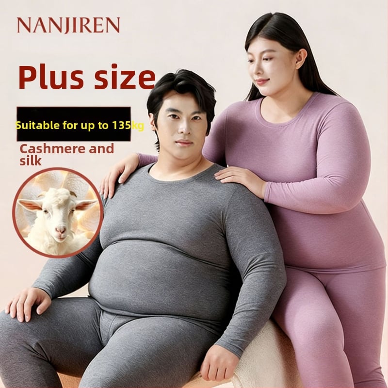 Set unisex de lenjerie termică, cu căptușeală fleece, țesătură extra groasă, guler rotund, bluza cu mânecă lungă și pantaloni lungi