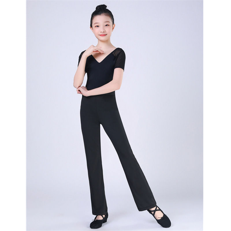 Gyerekek balett hálós egyrészes overál – lányok, nyár, 90% Spandex, bambuszszén rost, életkor 3–8 év