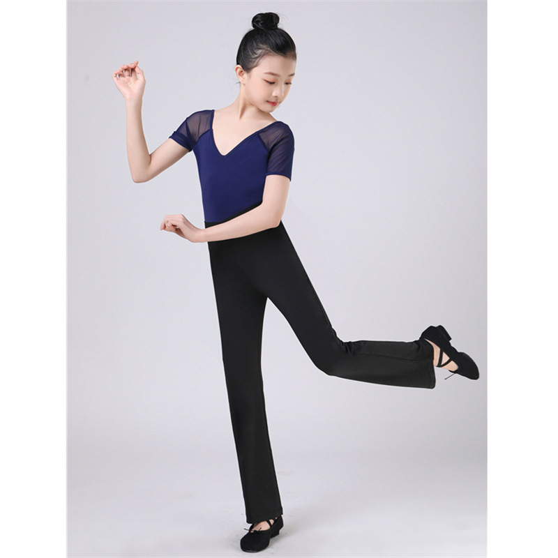 Gyerekek balett hálós egyrészes overál – lányok, nyár, 90% Spandex, bambuszszén rost, életkor 3–8 év