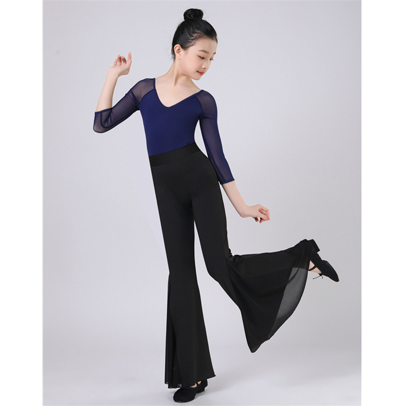 Gyerekek balett hálós egyrészes overál – lányok, nyár, 90% Spandex, bambuszszén rost, életkor 3–8 év