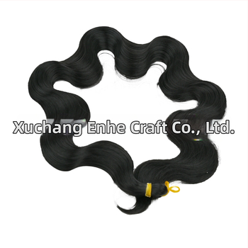 Enhe Body Wave Crochet perucă pentru femei — fibre sintetice rezistente la temperaturi, păr cu volum