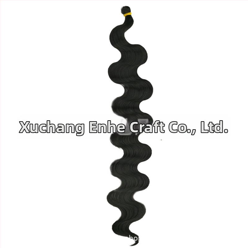 Enhe Body Wave Crochet perucă pentru femei — fibre sintetice rezistente la temperaturi, păr cu volum