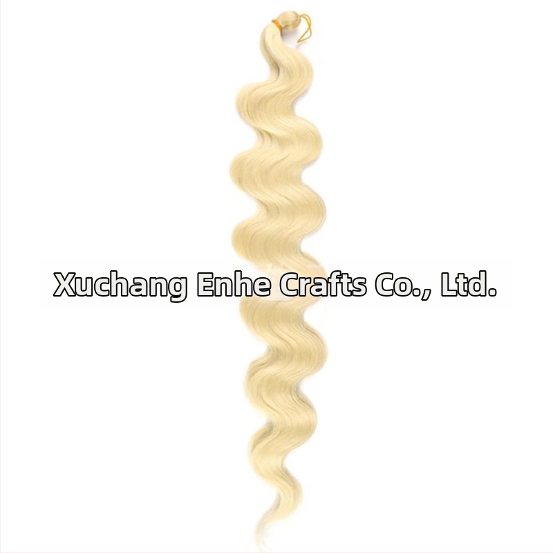 Enhe Body Wave Crochet perucă pentru femei — fibre sintetice rezistente la temperaturi, păr cu volum