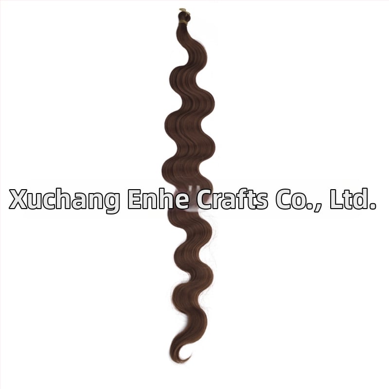 Enhe Body Wave Crochet perucă pentru femei — fibre sintetice rezistente la temperaturi, păr cu volum