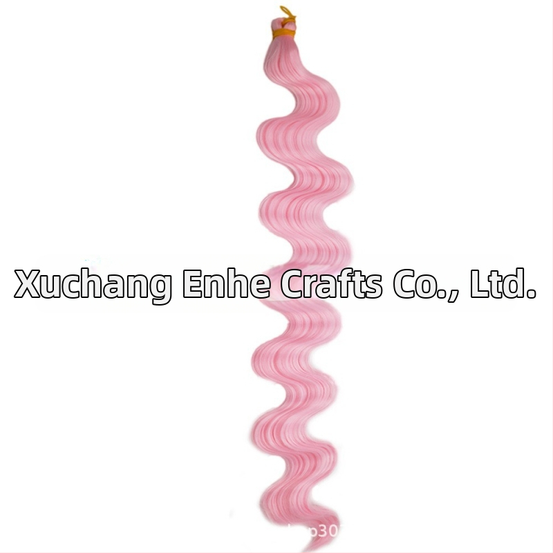 Enhe Body Wave Crochet perucă pentru femei — fibre sintetice rezistente la temperaturi, păr cu volum