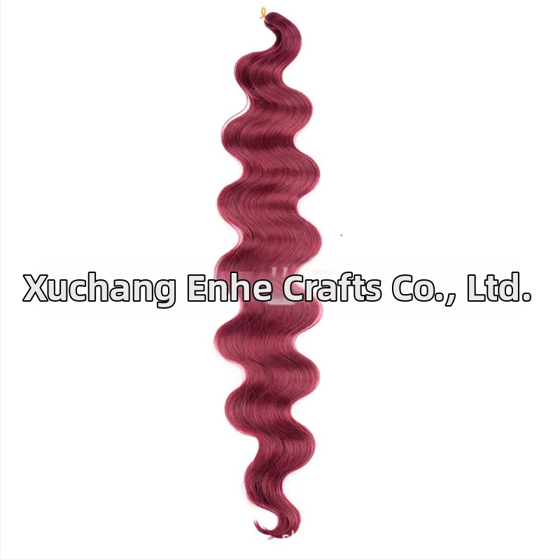 Enhe Body Wave Crochet perucă pentru femei — fibre sintetice rezistente la temperaturi, păr cu volum