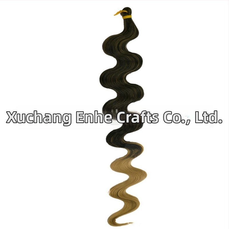 Enhe Body Wave Crochet perucă pentru femei — fibre sintetice rezistente la temperaturi, păr cu volum