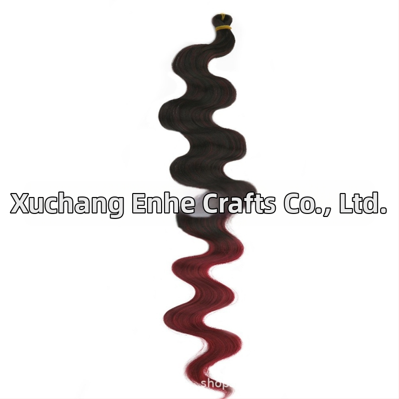 Enhe Body Wave Crochet perucă pentru femei — fibre sintetice rezistente la temperaturi, păr cu volum