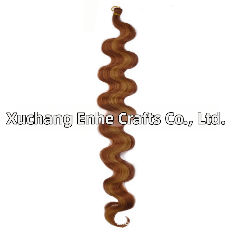 Enhe Body Wave Crochet perucă pentru femei — fibre sintetice rezistente la temperaturi, păr cu volum