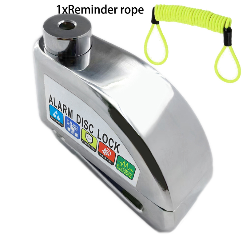 Alarmos tárcsafék-zár motorkerékpárok és elektromos kerékpárok számára, újratölthető riasztással (Modell: Alarm disc brake lock; Anyag: Alloy steel ABS; Márka: Strong Valley; Tömeg: 460 g; Alkalmazási terület: különböző tárcsafékes járművek)