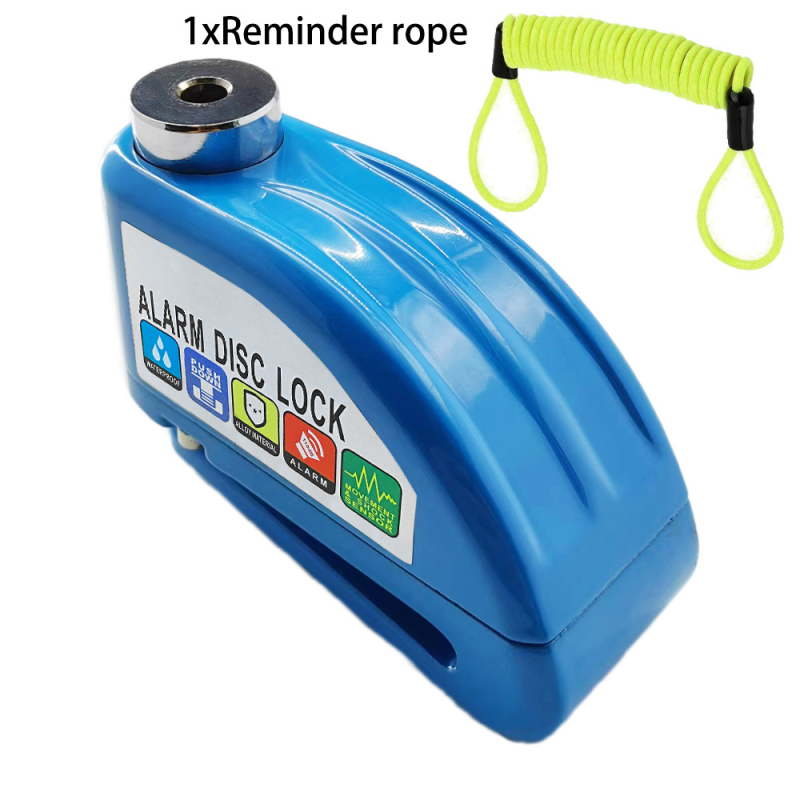 Alarmos tárcsafék-zár motorkerékpárok és elektromos kerékpárok számára, újratölthető riasztással (Modell: Alarm disc brake lock; Anyag: Alloy steel ABS; Márka: Strong Valley; Tömeg: 460 g; Alkalmazási terület: különböző tárcsafékes járművek)