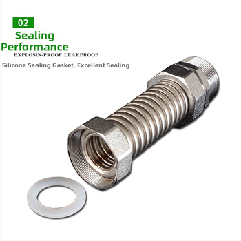 Nerezová oceľová gofrovaná rúra s železnou koncovkou pre centrálnu klimatizáciu — menovitý tlak 1,6, prevádzková teplota 120°C, model železná hlava