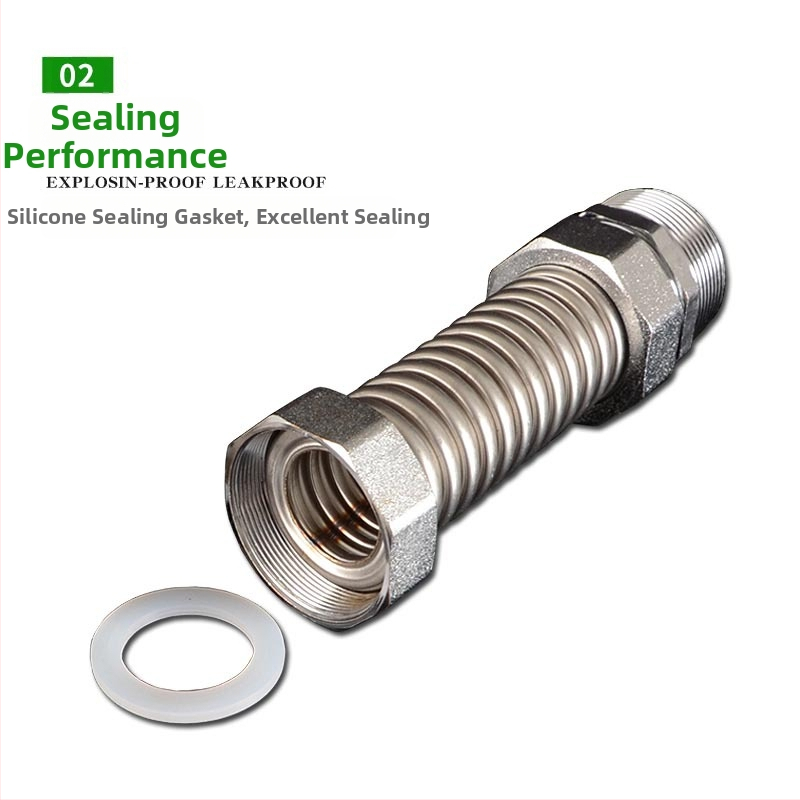 Nerezová oceľová gofrovaná rúra s železnou koncovkou pre centrálnu klimatizáciu — menovitý tlak 1,6, prevádzková teplota 120°C, model železná hlava