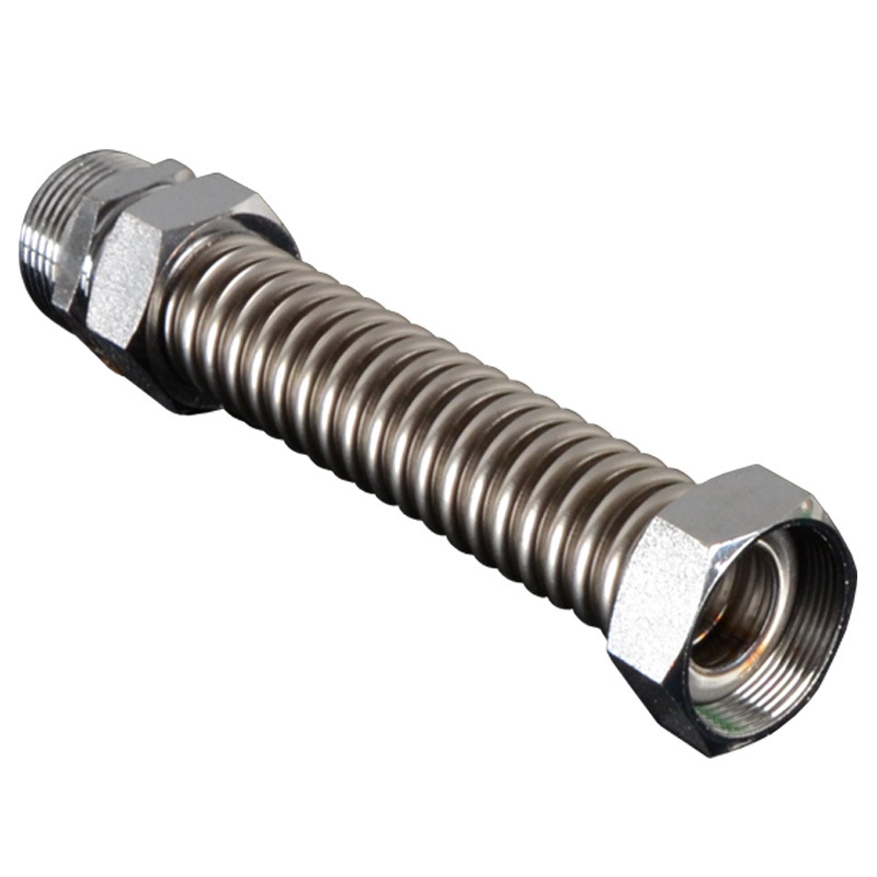 Nerezová oceľová gofrovaná rúra s železnou koncovkou pre centrálnu klimatizáciu — menovitý tlak 1,6, prevádzková teplota 120°C, model železná hlava