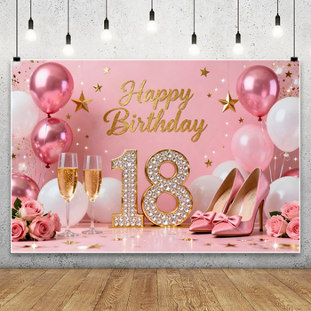 Fundal foto pentru aniversarea de 18 ani – Țesătură de fundal pentru fotografie de peisaj, greutate 0,12 kg, Garanție din partea magazinului