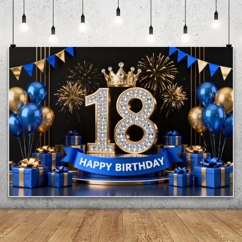 Fundal foto pentru aniversarea de 18 ani – Țesătură de fundal pentru fotografie de peisaj, greutate 0,12 kg, Garanție din partea magazinului