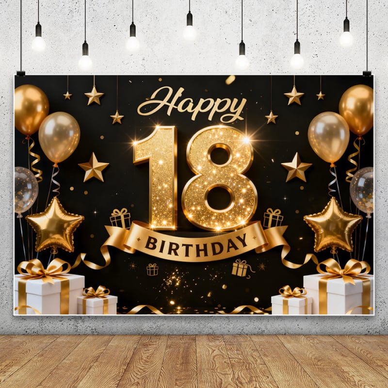 Fundal foto pentru aniversarea de 18 ani – Țesătură de fundal pentru fotografie de peisaj, greutate 0,12 kg, Garanție din partea magazinului