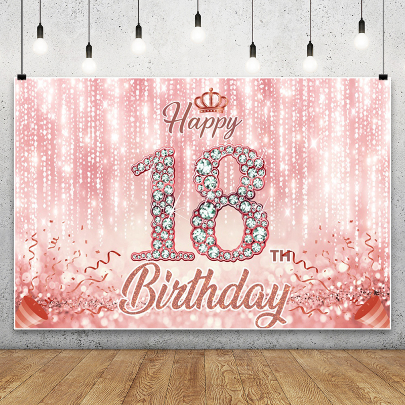 Fundal foto pentru aniversarea de 18 ani – Țesătură de fundal pentru fotografie de peisaj, greutate 0,12 kg, Garanție din partea magazinului