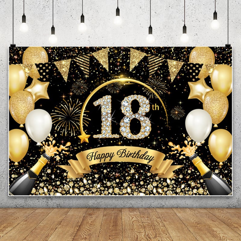 Fundal foto pentru aniversarea de 18 ani – Țesătură de fundal pentru fotografie de peisaj, greutate 0,12 kg, Garanție din partea magazinului