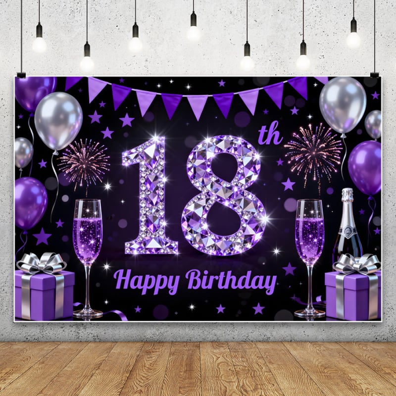 Fundal foto pentru aniversarea de 18 ani – Țesătură de fundal pentru fotografie de peisaj, greutate 0,12 kg, Garanție din partea magazinului