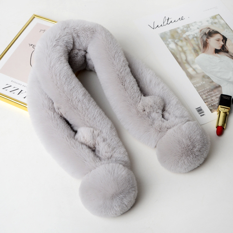 Šal od umjetne krznе za žene, zima, jednostavno tkanje, tie-dye obrada, pravokutni oblik