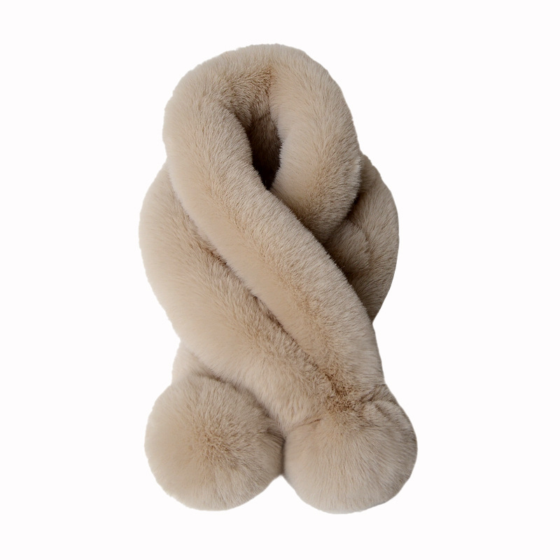 Šal od umjetne krznе za žene, zima, jednostavno tkanje, tie-dye obrada, pravokutni oblik