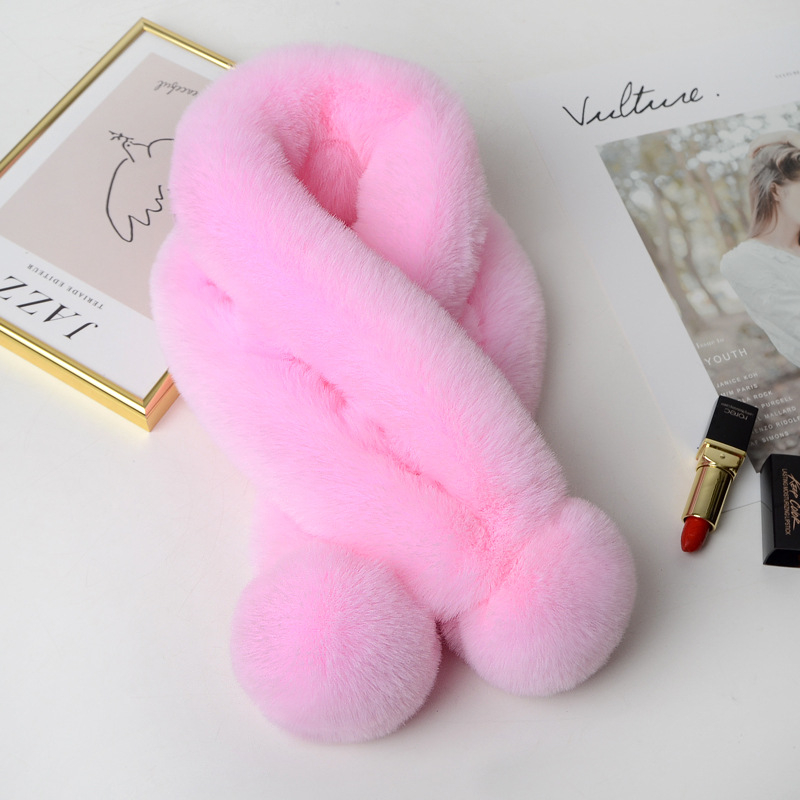 Šal od umjetne krznе za žene, zima, jednostavno tkanje, tie-dye obrada, pravokutni oblik