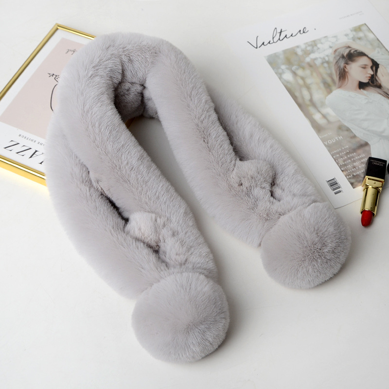 Šal od umjetne krznе za žene, zima, jednostavno tkanje, tie-dye obrada, pravokutni oblik