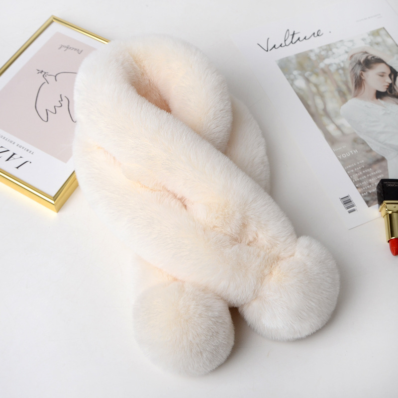 Šal od umjetne krznе za žene, zima, jednostavno tkanje, tie-dye obrada, pravokutni oblik