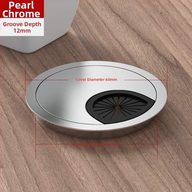 Καλύπτης οπής καλωδίων γραφείου – κράμα ψευδαργύρου, μοντέλο 006, Tai Yanchen, για γραφείο και υπολογιστή, στυλ Νέο κινεζικό